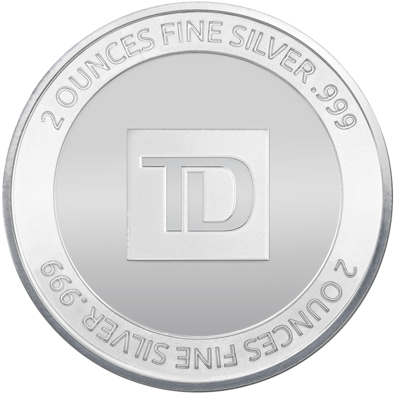 Image pour Rond d’argent TD de 2 oz à partir de Métaux précieux TD